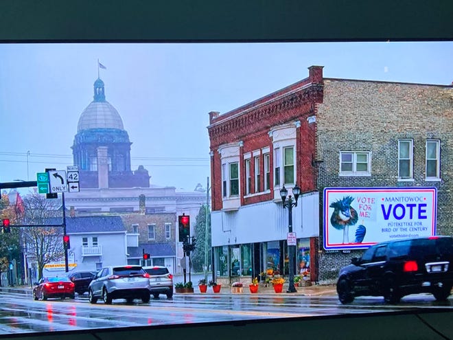 An image of the billboard captured during the Nov. 5 episode of "Last Week Tonight" with host John Oliver.